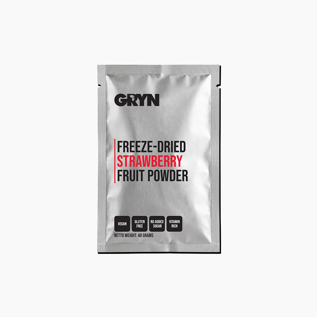 GRYN liofilizovana jagoda prah u premium pakovanju od 40 g
